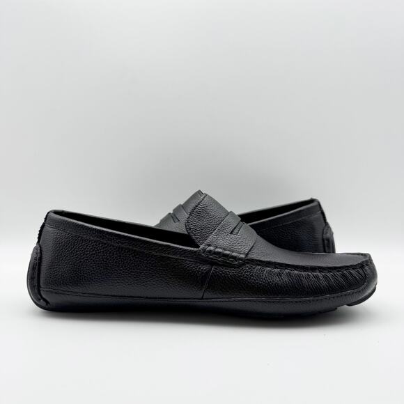 Cole Haan Mens Wyatt Slip On Penny Driver Loafer US 8.5 M Black Leather NIB - Picture 4 of 12